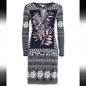 Diane‎ von Furstenberg Reina Long 100% Silk Jersey Dress - Size 6 - Like New!